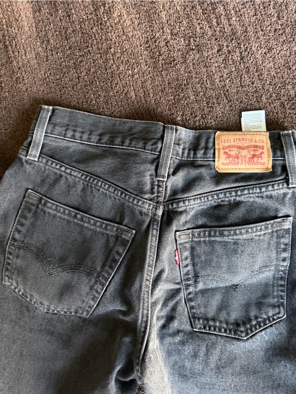 Levi's Men's Faded Black Relaxed Jeans